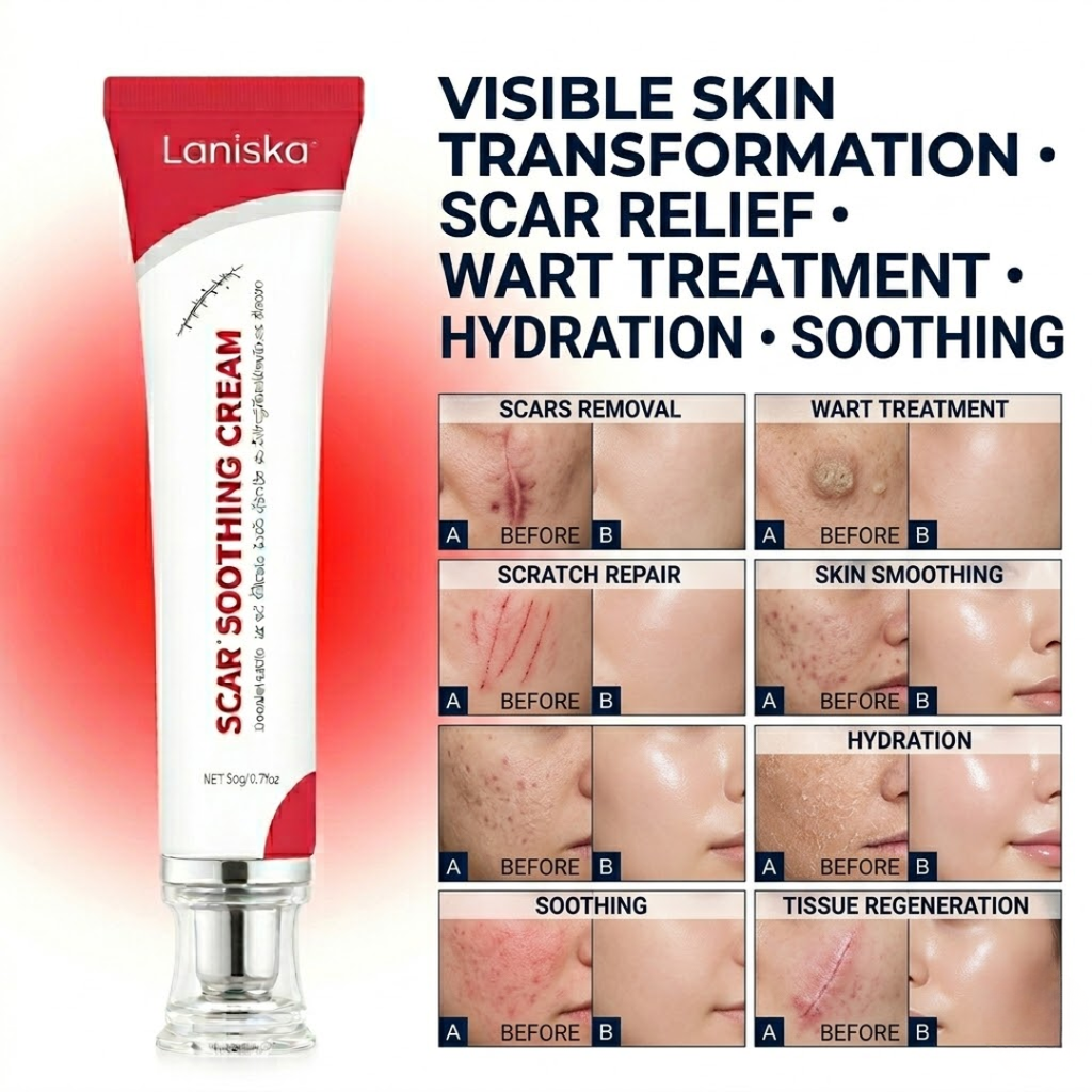 Laniska Scar Soothing Cream | 7-in-1 Skin Repair with Argan Oil