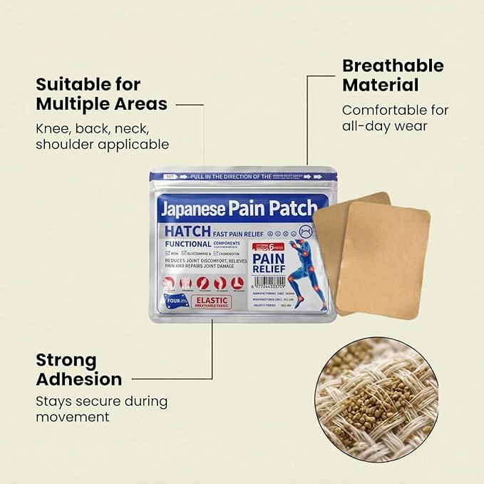 Japanese Pain Relief Heating Patches for Joints & Muscles
